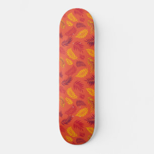 Tropical Leaves Pattern 18 Skateboard