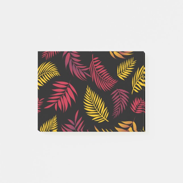 Tropical Leaves Pattern 21 Post-it Notes (Front)