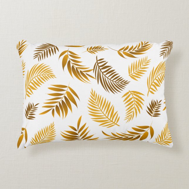 Tropical Leaves Pattern 22 Decorative Cushion (Front)