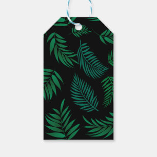 Tropical Leaves Pattern 2 Gift Tags