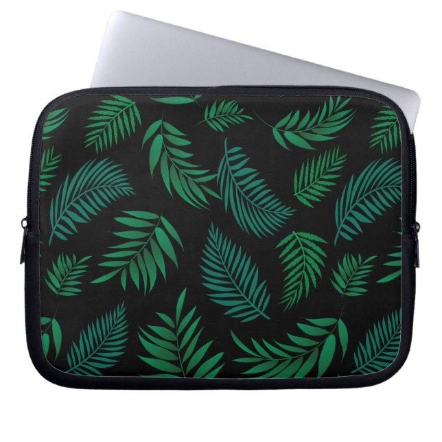 Tropical Leaves Pattern 2 Laptop Sleeve (Front)