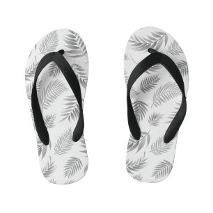 Tropical Leaves Pattern 3 Kid's Thongs