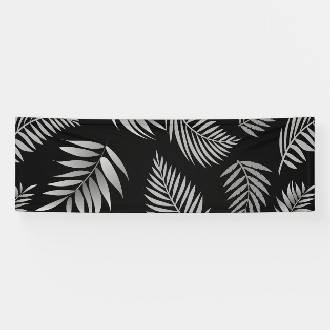 Tropical Leaves Pattern 4 Banner (Horizontal)