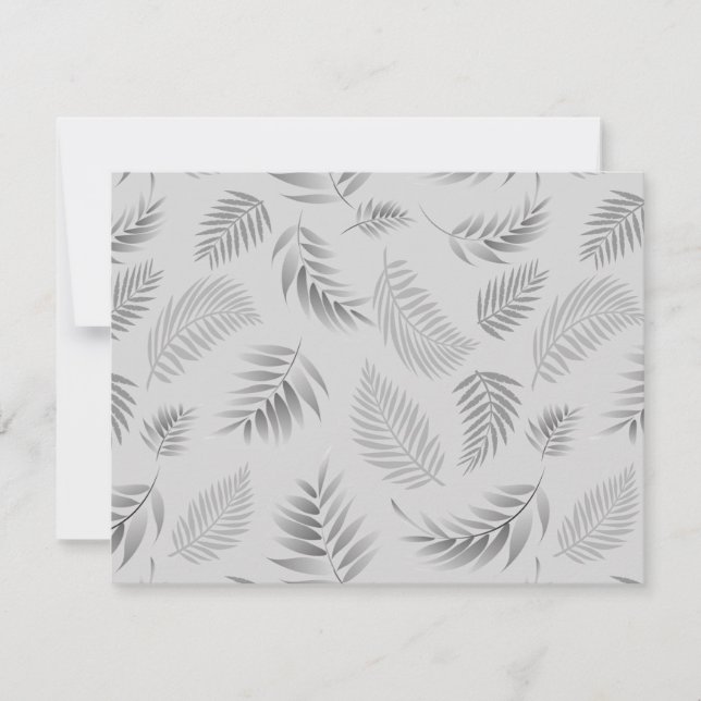 Tropical Leaves Pattern 5 Card (Front)
