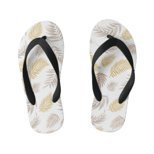 Tropical Leaves Pattern 7 Kid's Thongs
