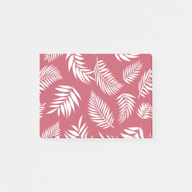 Tropical Leaves Pattern 8 Post-it Notes (Front)