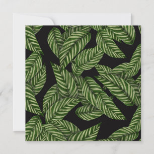 Tropical Leaves Pattern Card