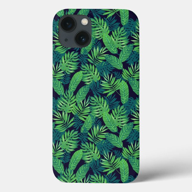 Tropical Leaves Pattern Case-Mate iPhone Case (Back)