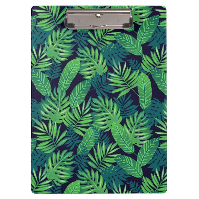Tropical Leaves Pattern Clipboard (Front)
