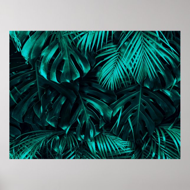 Tropical leaves pattern poster (Front)
