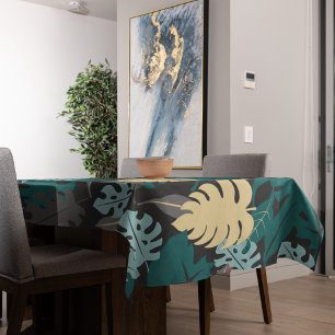 Tropical Leaves Pattern Tablecloth
