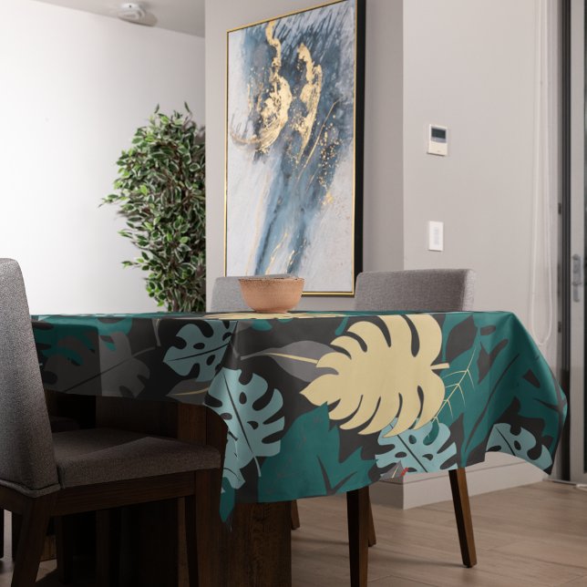 Tropical Leaves Pattern Tablecloth (Table cloth)