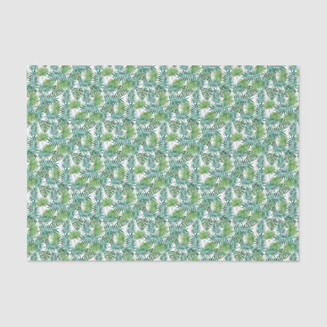 Tropical Leaves pattern Tissue Paper (Front)