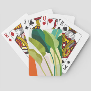 Tropical Leaves Playing Cards