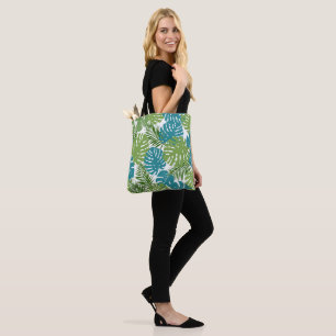 Tropical leaves, popular pattern, tote bag