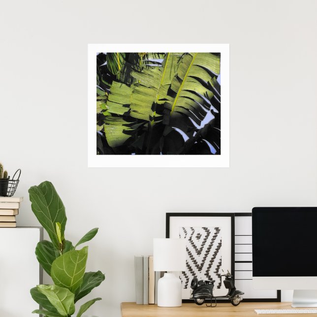 Tropical Leaves Poster (Home Office)