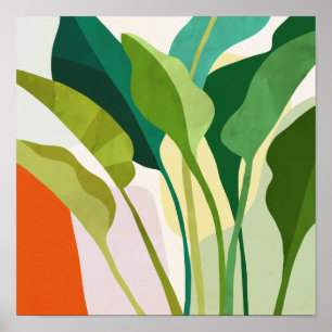 Tropical Leaves Poster