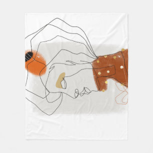 Tropical Leaves, Seamless Pattern Design. Fleece Blanket