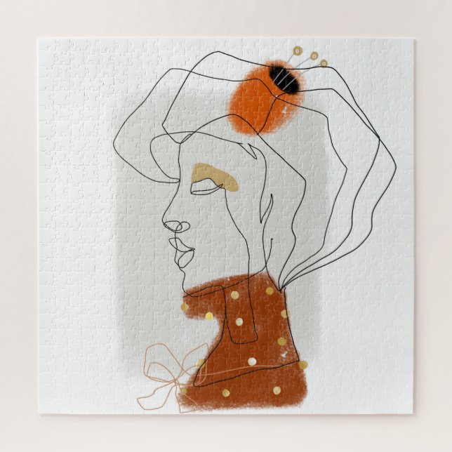 Tropical Leaves, Seamless Pattern Design. Jigsaw Puzzle (Vertical)