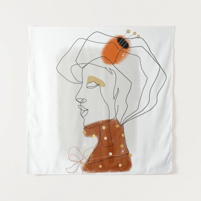 Tropical Leaves, Seamless Pattern Design. Tapestry (Front)