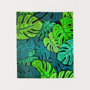 Tropical Leaves Small Tapestry