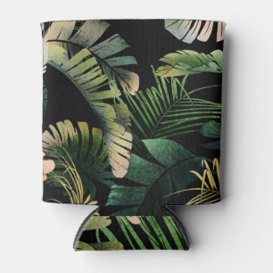 Tropical Leaves: Summer Floral Seamless Can Cooler