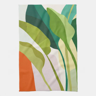Tropical Leaves Tea Towel