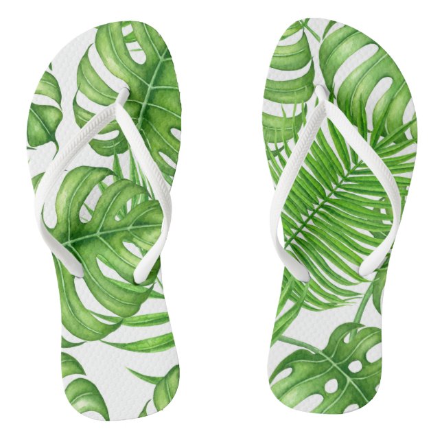 Tropical leaves thongs (Footbed)