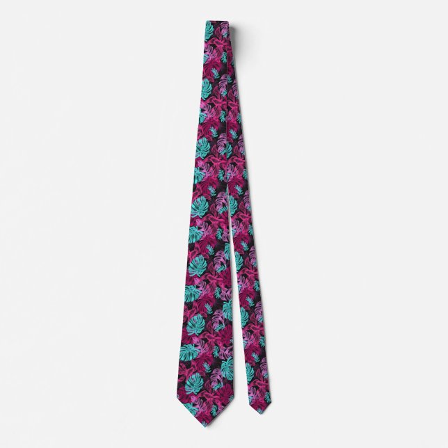 Tropical Leaves Tie (Front)