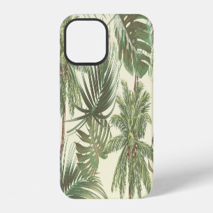 Tropical Leaves Vintage Palms Wallpaper iPhone 12 Case