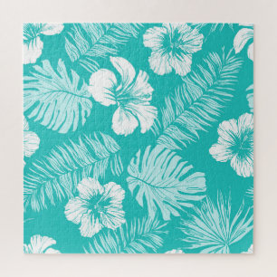 Tropical Leaves: Vintage Plant Pattern Jigsaw Puzzle