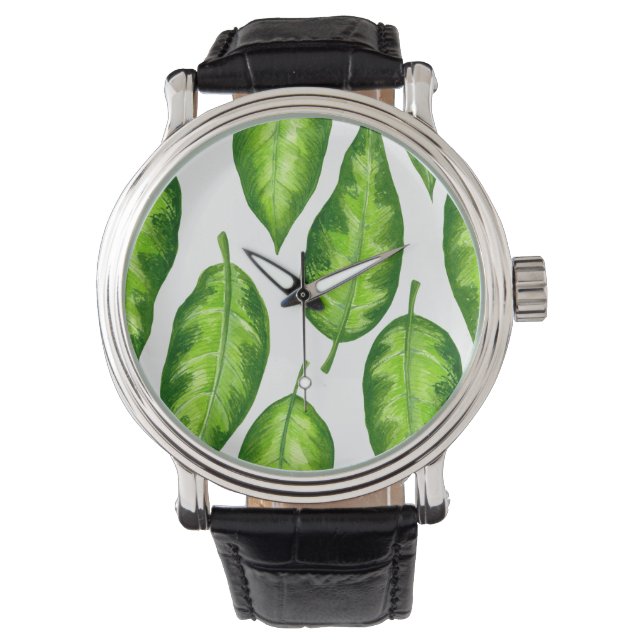 Tropical leaves watch (Front)