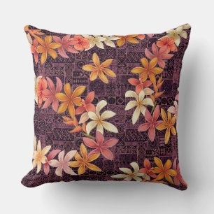Tropical lei pillow