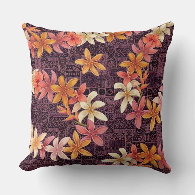 Tropical lei pillow (Front)