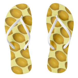 Tropical Lemons Summer Footwear Thongs