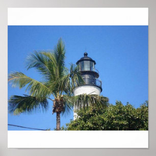 Tropical Lighthouse Poster