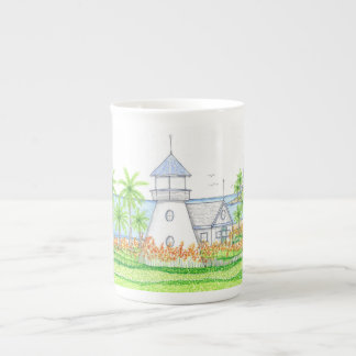 Tropical Lighthouse Tea Cup