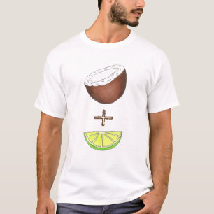 Tropical Lime + Coconut Fruit Foodie Citrus Island T-Shirt