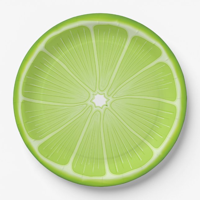 Tropical Lime Party Essentials  Paper Plate (Front)