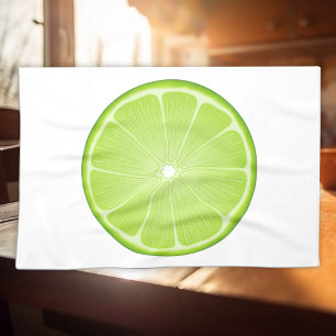 Tropical Lime Party Tea Towel