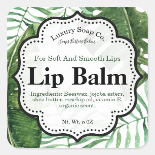 Tropical Lip Balm Label