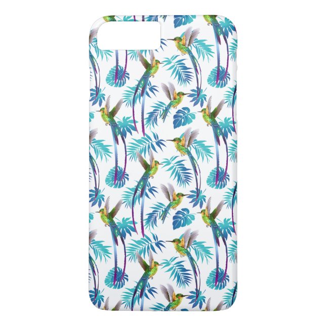 Tropical Long Tail Hummingbirds Case-Mate iPhone Case (Back)
