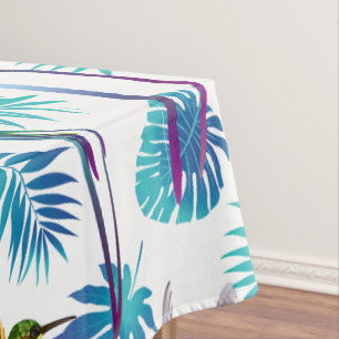 Tropical Long Tail Hummingbirds Tablecloth