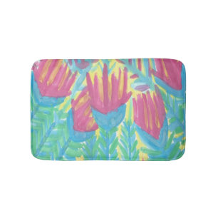 Tropical Lotus Garden Bath Mat
