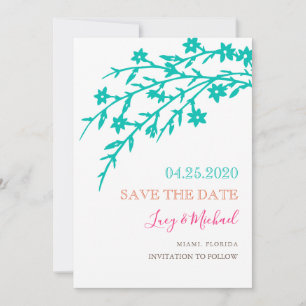 Tropical Love Save the Date Card