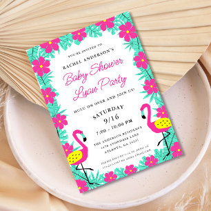 Tropical Luau Baby Shower Invitation