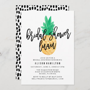 Tropical Luau Bridal Shower Invitation