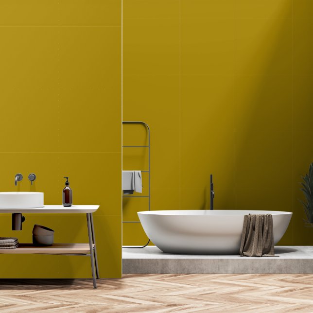Tropical Luxe Golden Palm Wallpaper (Bathroom)