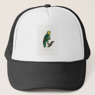 tropical macaw parrot trucker hat