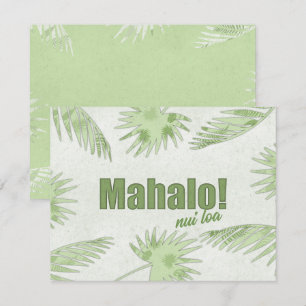 Tropical Mahalo Nui Loa Card (Paper Cut Effect)